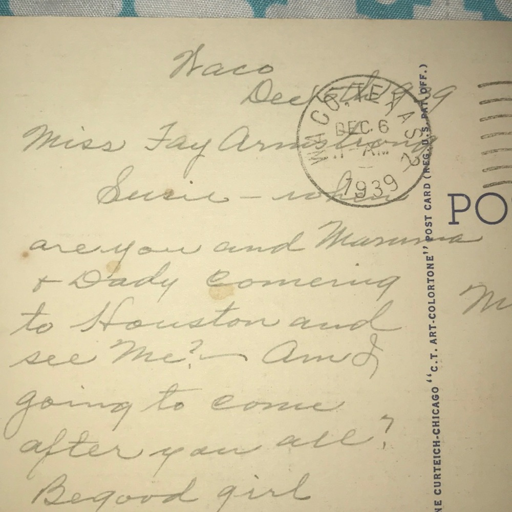 Two 1939 post cards - Picture 4 of 7